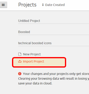 import project link