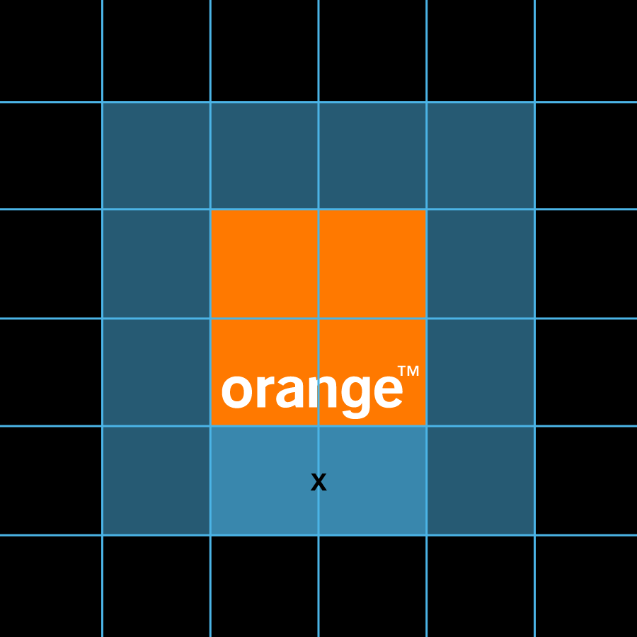 Orange logo space