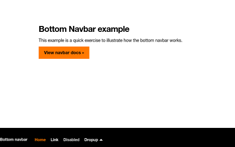 Navbar bottom screenshot